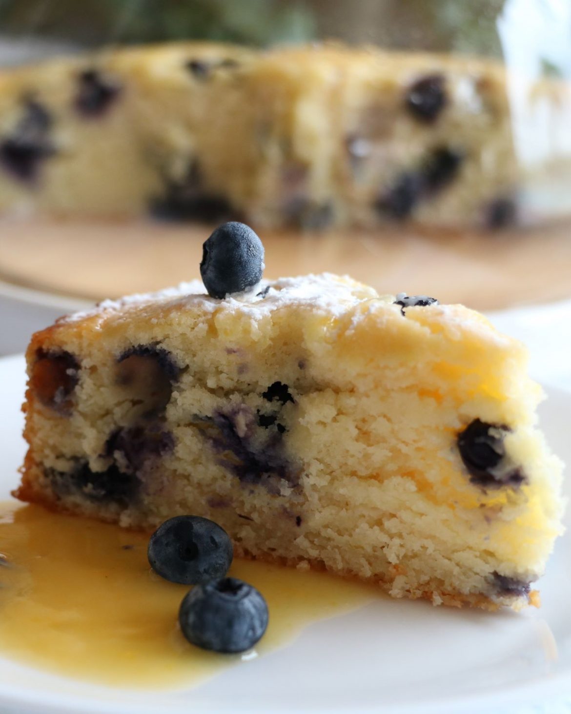 Blueberry Lemon Ricotta Breakfast Cake The Tiny Fairy