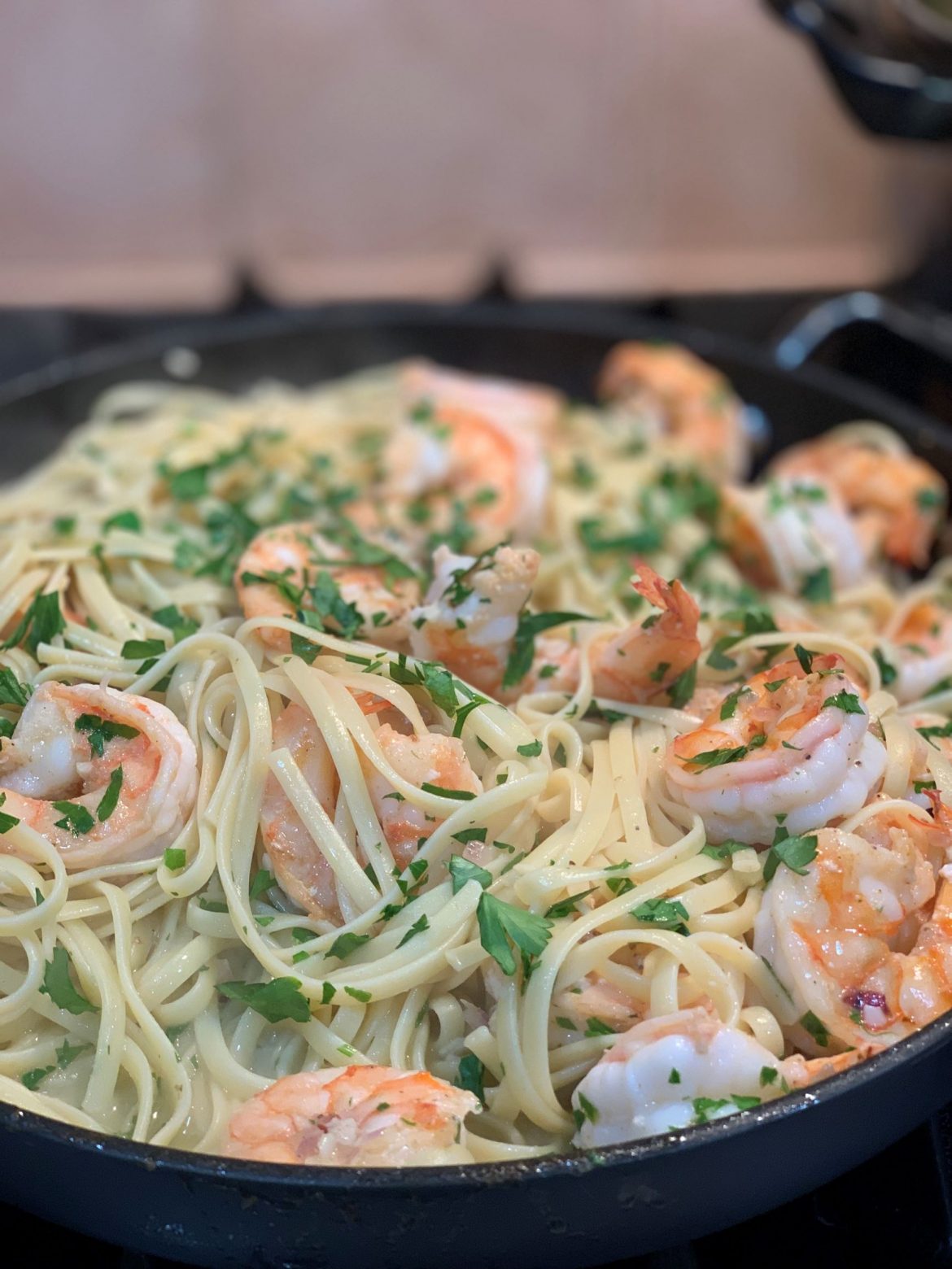 Shrimp Scampi With Linguine The Tiny Fairy