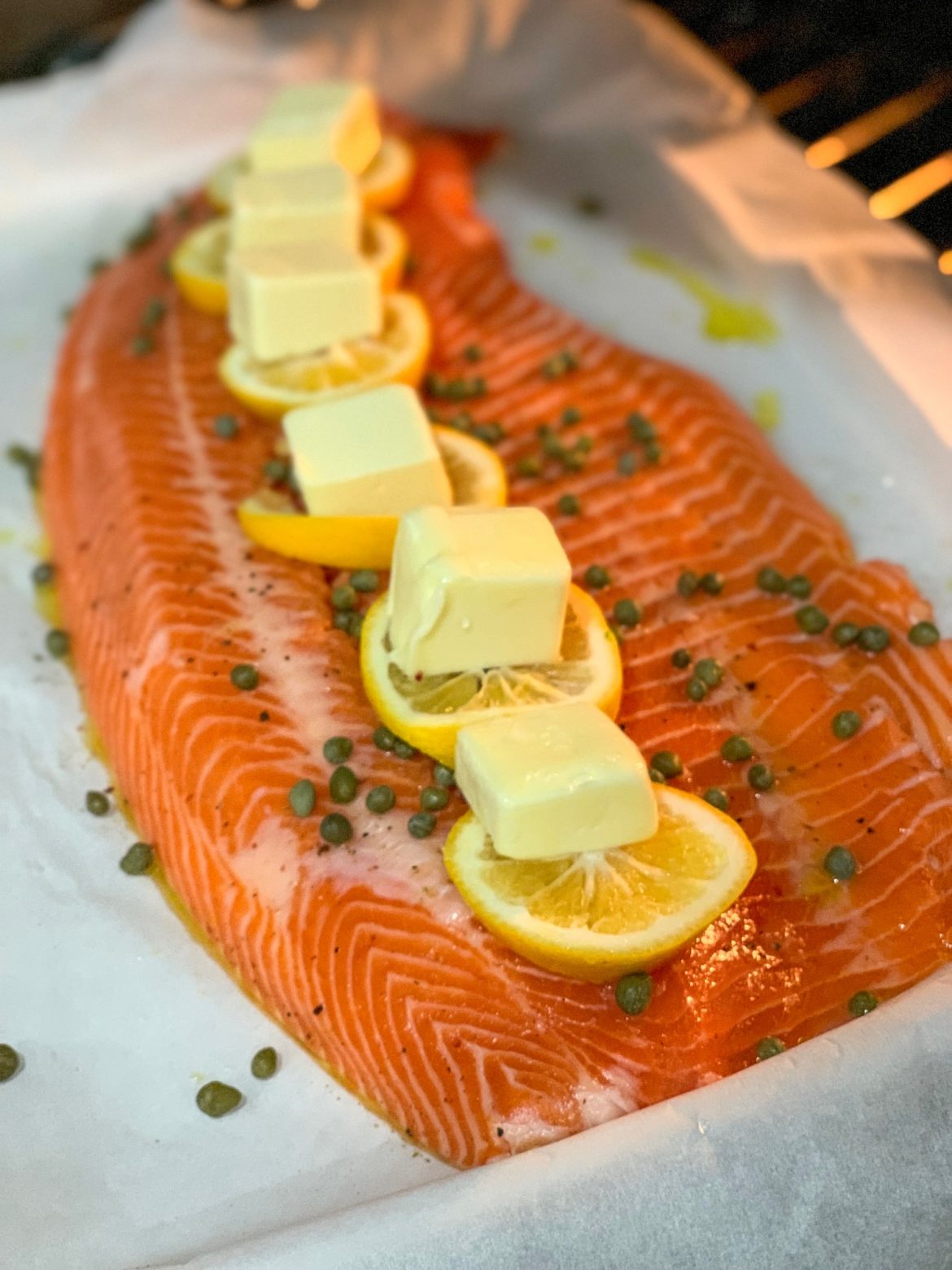 Salmon with Lemon and Capers – The Tiny Fairy