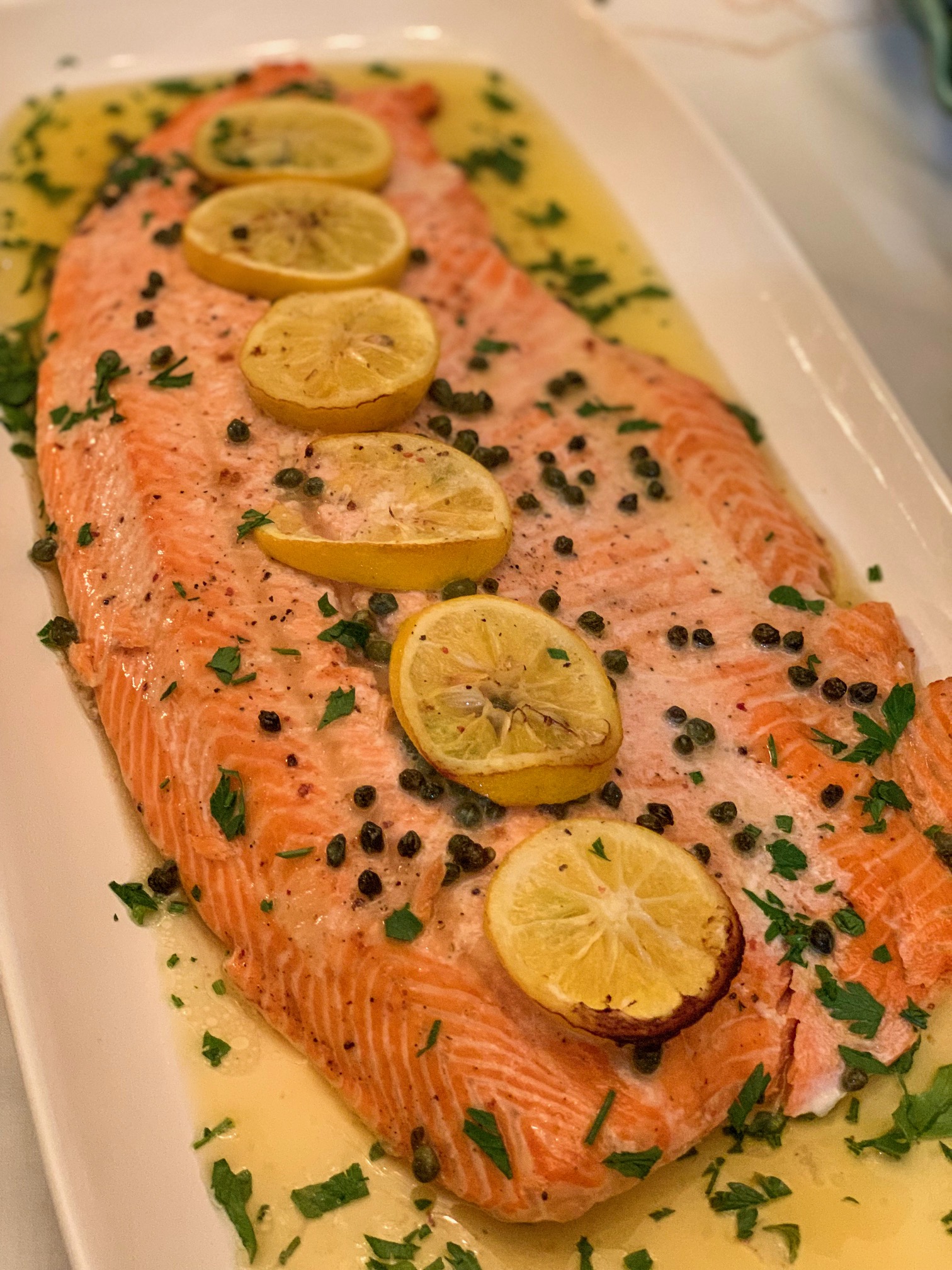 Salmon with Lemon and Capers – The Tiny Fairy