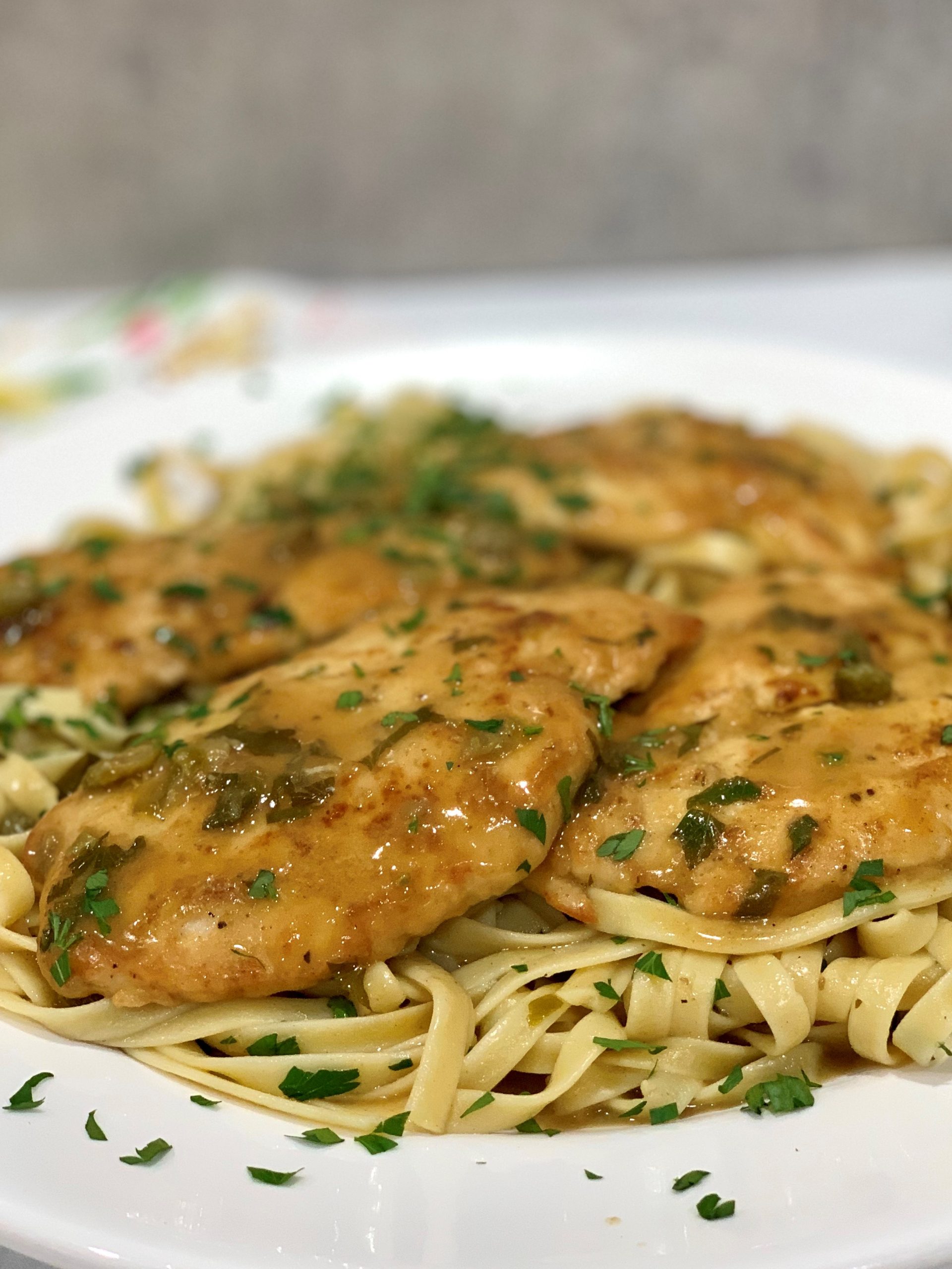 Chicken Piccata with Linguine – The Tiny Fairy