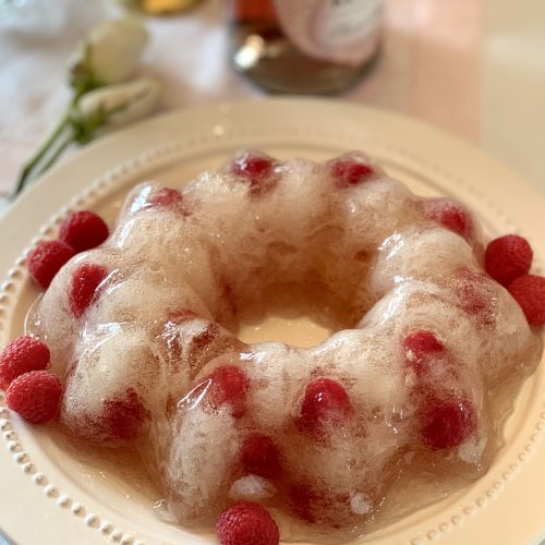 Fresh Raspberry Jelly Mold