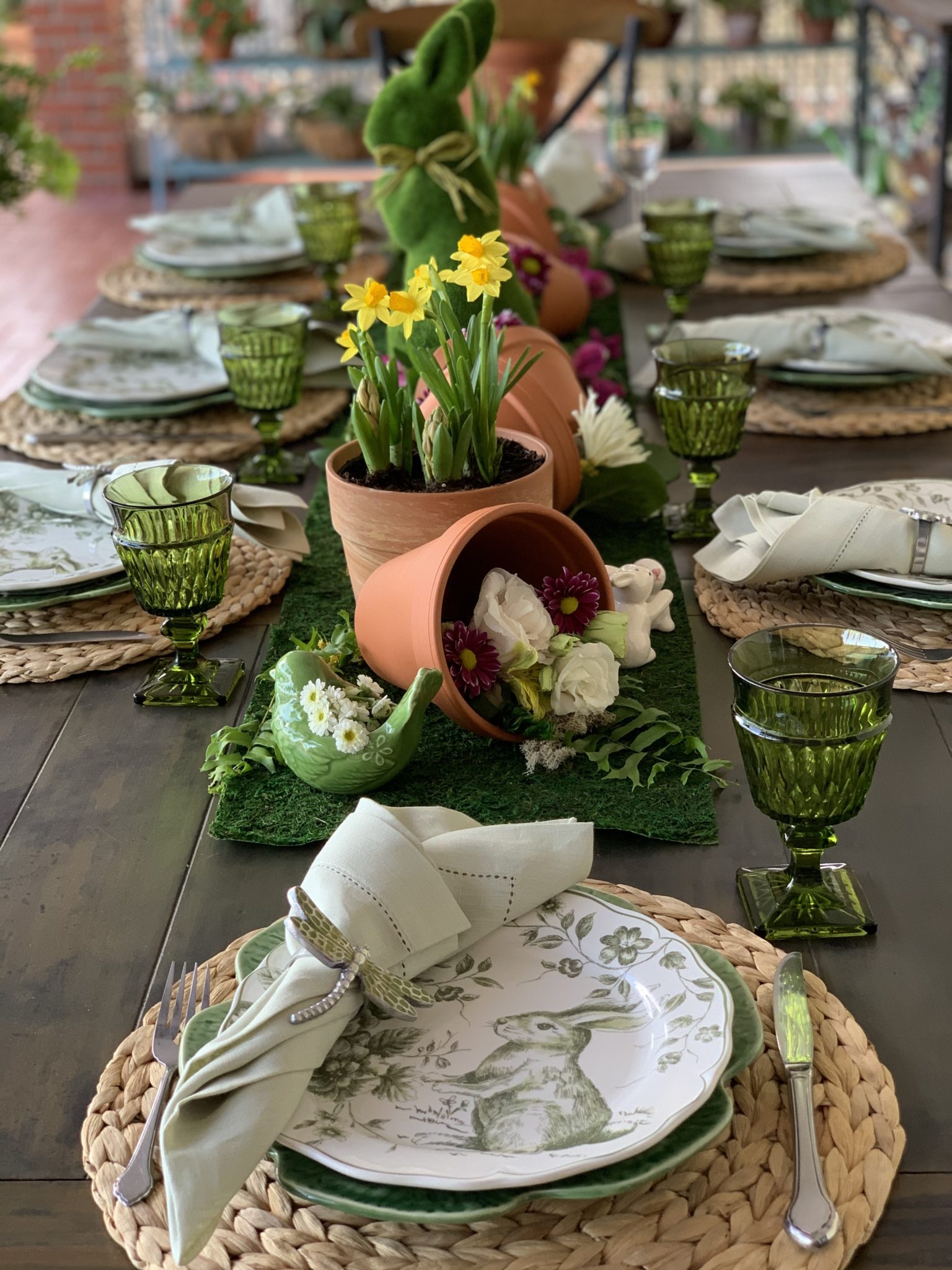 tavola di pasqua botanica